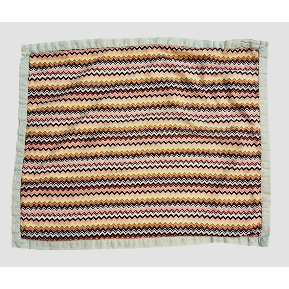 Missoni Zigzag Chevron Pillow Cover in Yellow, Red, Brown and Cream